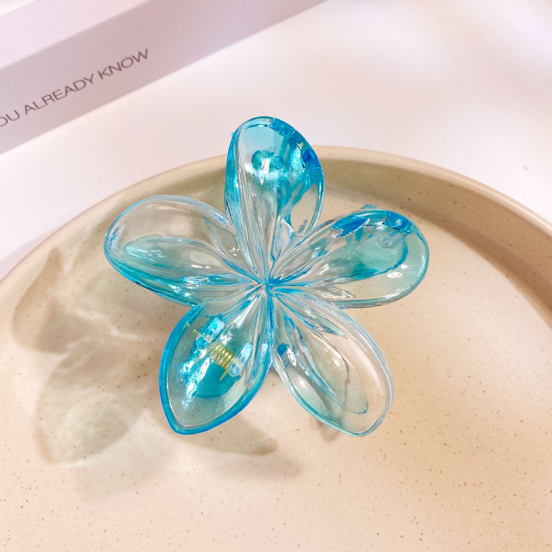 Wholesale Large 8CM Gradient Color Plumeria Flower Hairpin